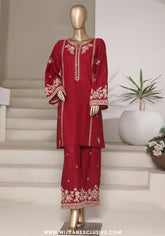 Sadabahar Stitched Vybe 2PC Embroidered Sets Collection - 2025 (RED)